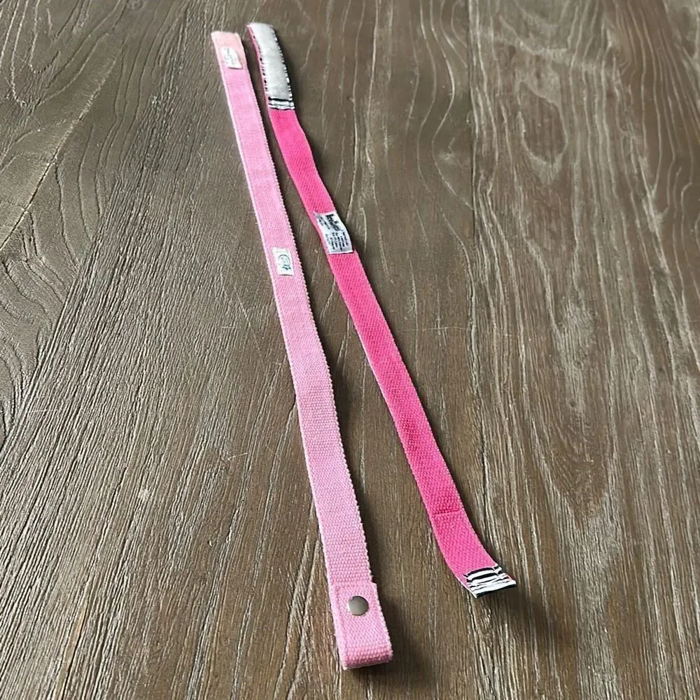 Myself belts girls 25” - zebra pink polka dots- hero huggers - easy - fabric rib